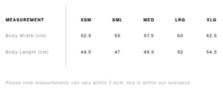 Fit Size Guide